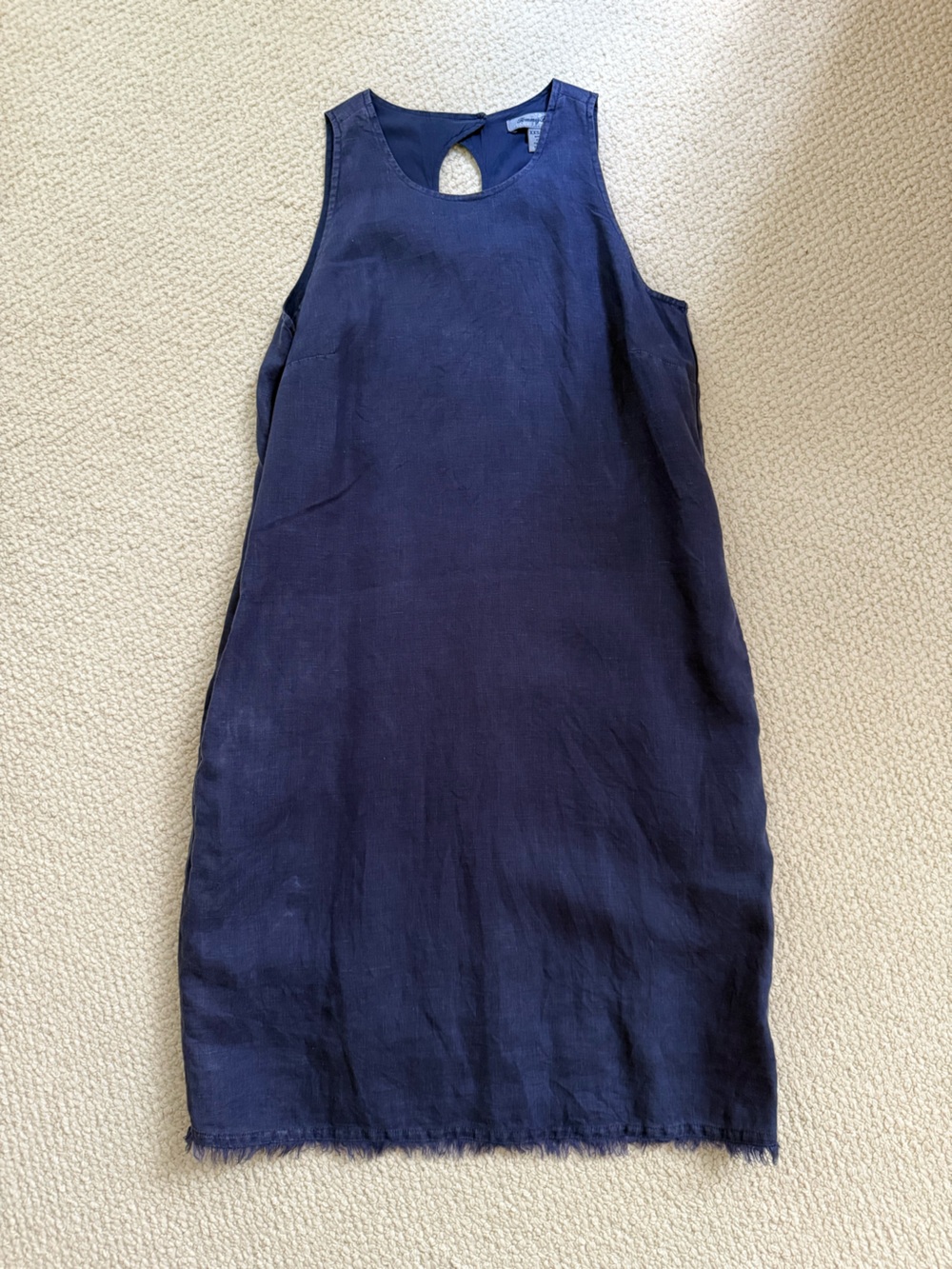 Tommy Bahama Navy Sleeveless Midi Shift Dress